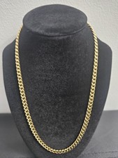 20 inch- 14k Gold plated over Stainless steel- 5mm Miami Cuban Link Chain