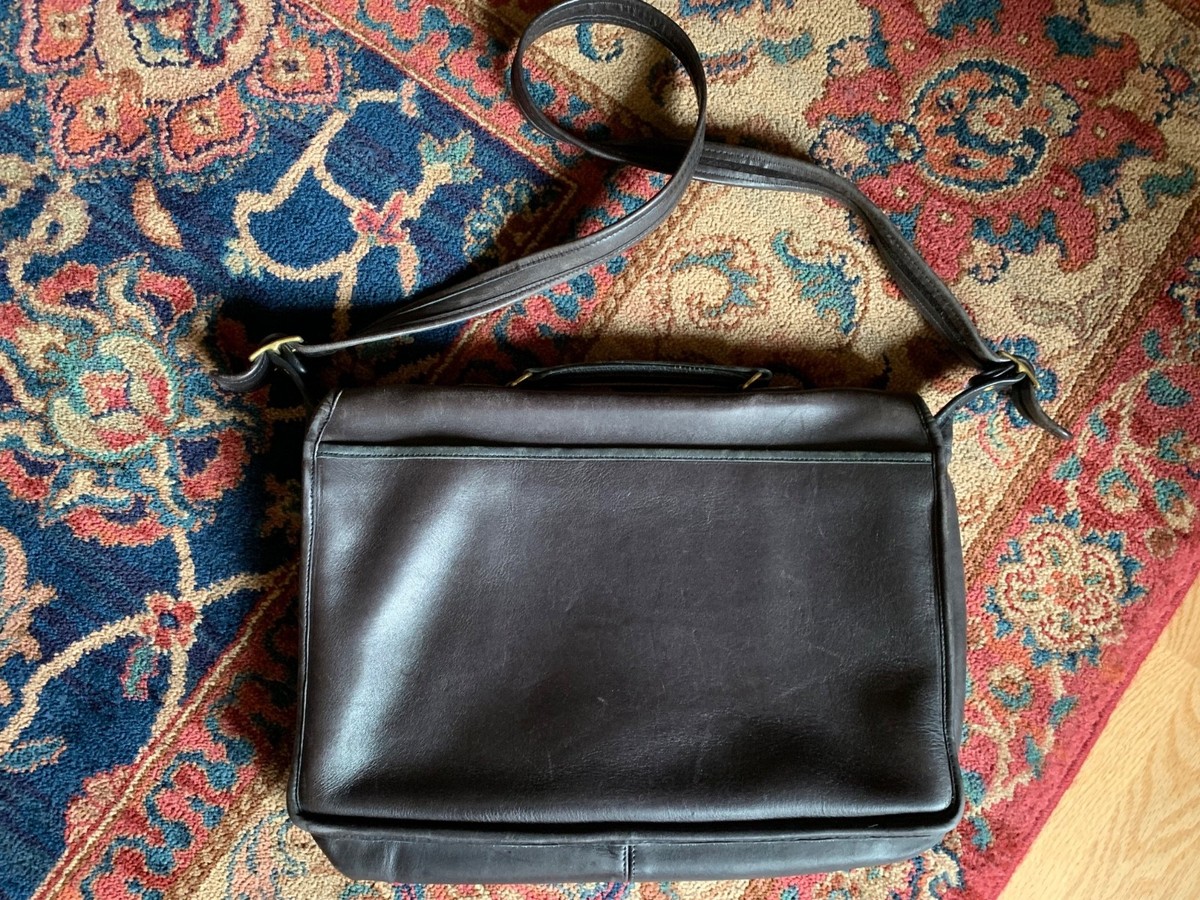 Vintage COACH Metropolitan Bag Briefcase Black USA 1980s Early