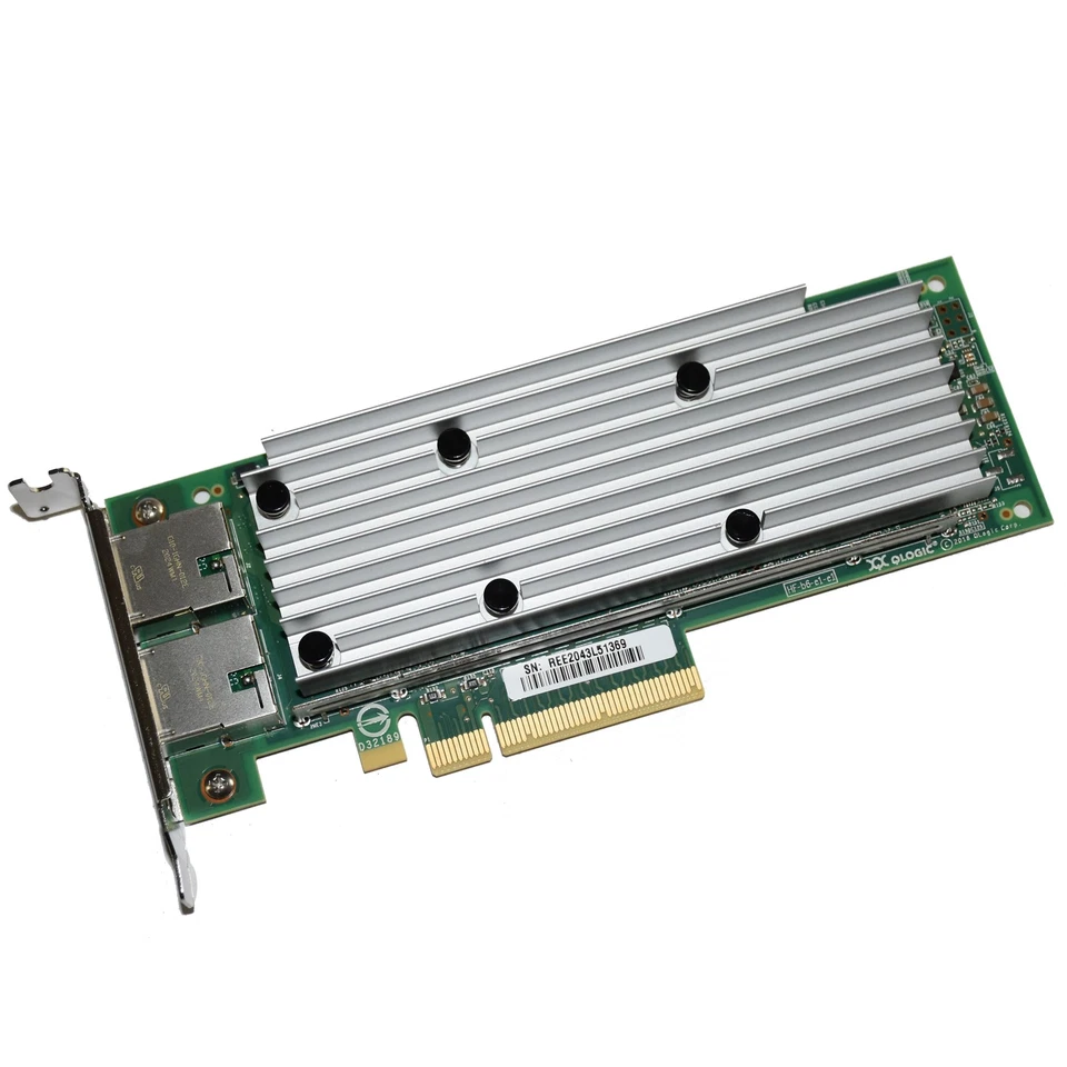 Dell Qlogic QL41162HLRJ Dual-Port 10GBASE-T PCI-E 3.0x8 Network Card LP 2J3X7 - Image 4 of 4