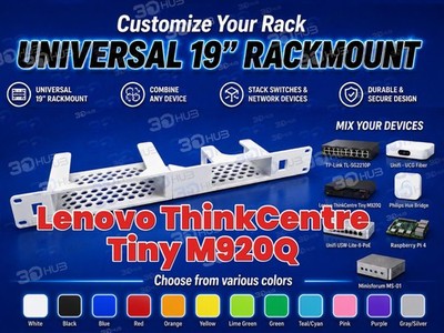 Lenovo ThinkCentre Tiny M920Q 19'' Rackmount 1U - Mix & Match with other devices