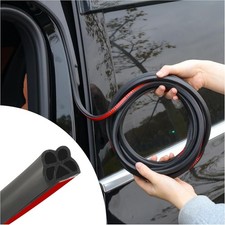 52.49Ft Car Door Weather Stripping Door Seal Strip,B-Shape Double Layer Rubber S