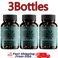 3 Pack BIOMA Probiotics Digestive Health Gut Support for Men  Women 60 Capsules