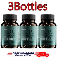 3 Pack BIOMA Probiotics Digestive Health Gut Support for Men & Women 60 Capsules