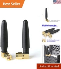 Mini 2.4GHz WiFi RP SMA Male Antenna - Enhanced Range  Signal Stability 2Pack 