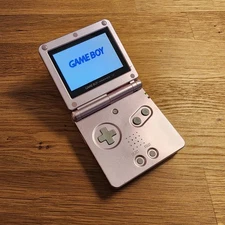 Nintendo Game Boy Advance SP AGS-101 Pearl Pink Brighter Screen Tested!
