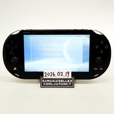 Sony Playstation PS Vita Black PCH-2000 ZA11 Console only PSV Slim Japan Tested