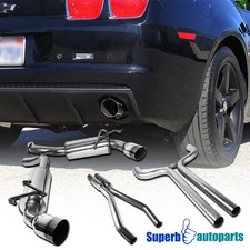 Fits 2010-2015 Chevy Camaro 3.6l V6 T304 Dual Catback Exhaust System Muffler Tip