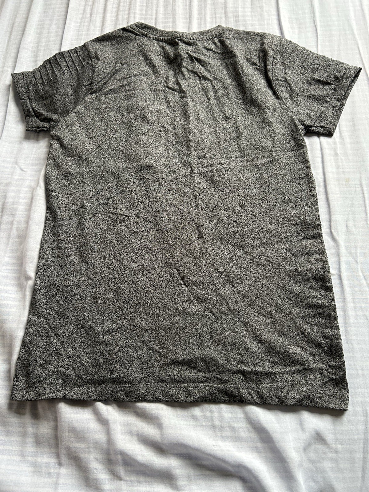 3x Primark Boys Grey Marl Zip Pocket T-Shirts Ages 9–14 Years image 7