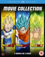 Image of DRAGON BALL MOVIE TRILOGY (BATTLE OF GODS. RESURR - Region B Blu Ray *BRAND NEW*