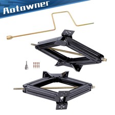 Pair Camper Rv Trailer Stabilizer Leveling Scissor Jacks With Handle 24 6600lbs