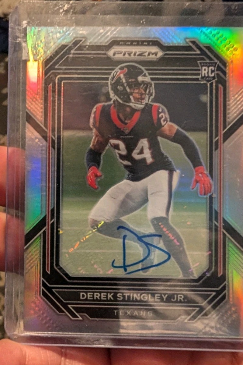2022 Panini Prizm Derek Stingley Jr. Auto RC Silver Rookie #369 Texans
