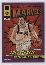 2021-22 Panini Donruss Net Marvels Press Proof Purple Luka Doncic #1 12ks