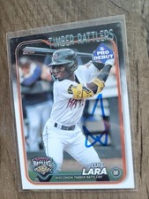 Luis Lara Signed 2024 Topps Pro Debut Baseball Card #PD-13 Brewers