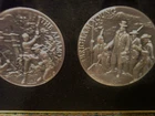 TWO Longines Symphonette Sterling Silver Medals, THE ALAMO & BRIGHAM YOUNG