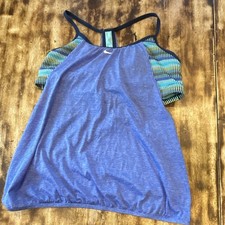 Nike Womens XL Striped Racerback swimsuit Med...