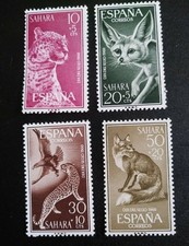 BRIEFMARKEN SAHARA SPANISCH POSTFRISCH 1960 TAG DER BRIEFMARKE. FAUNA