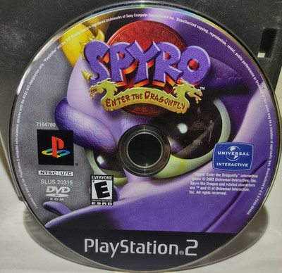 Spyro: Enter the Dragonfly PS2 (PlayStation 2) Tested Disc Only 