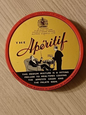 DUNHILL THE APERITIF Tin Tobacco BLENDED IN THE ENGLAND - Pipe Pipes Pipe 烟斗