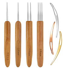 7 Pieces Dreadlock Crochet Hook Include Dreadlocks Crochet Hair Weaving Needle T