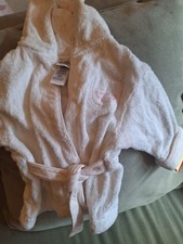 Accappatoio neonato bianco Aborba /layette / nuovo con etichetta taglia unica
