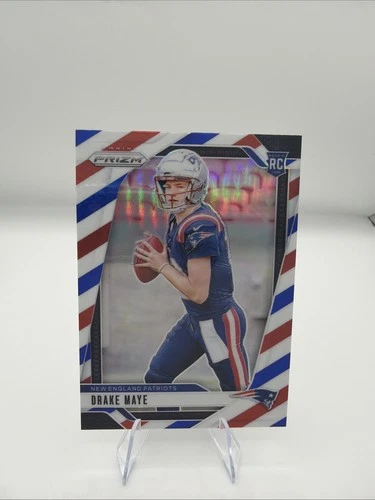 2024 Panini Prizm Rookies Drake Maye #329 Red White Blue Prizm (RC)