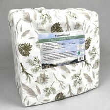 Flannel Portugal King 4 Piece 100 Cotton Flannel Sheet Set Woodland Soft Warm