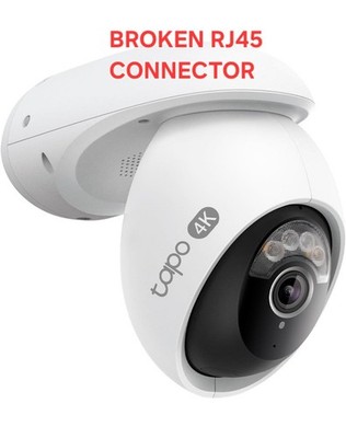 TP-Link Tapo C560WS 4K Outdoor Pan Tilt Security Camera WiFi 6  BROKEN RJ45 