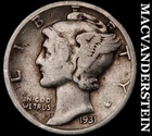 1931-S Mercury Dime- Silver- Scarce Better Date No Reserve #J3518