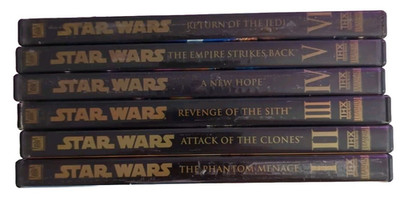 Star Wars 6 DVD Set Full And  Wide Screens. And Bonus Disks.