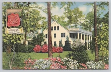 Residence Among the Pines Thomasville Georgia GA Linen Postcard Unposted