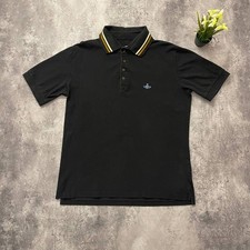 Authentic Vivienne Westwood Man Polo Shirt Black Men's Size XXL 9/10 Condition