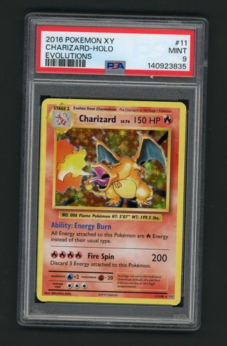 Pokemon XY Charizard 11/108 Evolutions Holo PSA 9 Card