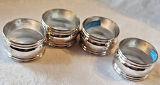 Set Of 4 Silver Plated Napkin Holder Rings From National Silver Company 1.75