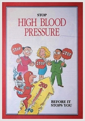 #ad #ad Krames Communications Hypertension Pamphlet 1980 90s Blood Pressure Info $17.49