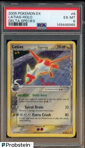 2005 Pokemon Ex Delta Species #8/113 Latias δ Holo PSA 6 EX-MT