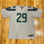 Nike On Field Seattle Seahawks Gray Earl Thomas III #29 Jersey YOUTH XL 18-20