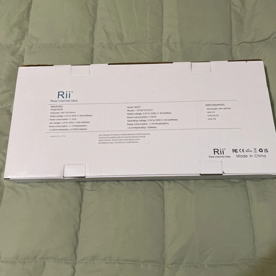 RII RK200 RM200 Wireless Gaming Keyboard And Mouse New - Image 4 of 4