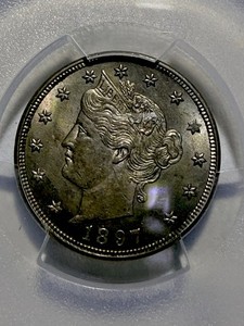 1897 Liberty V Nickel PCGS MS-63 Beautiful Coin With Great Surfaces