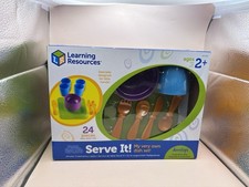 Learning Resources LER3294 New Sprouts Serve It Dishes 24pc set