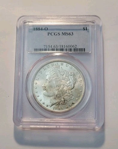 1884 O PCGS MS 63 Morgan Silver Dollar