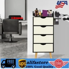 4-Layer Salon Storage Cabinet,Beauty Barber Salon Hair Stylist Station Table