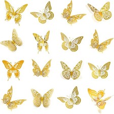 3D Butterfly Wall Decor 48 Pcs 4 Styles 3 Sizes