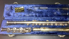 Gemeinhardt 3SHB Solid Silver Flute Open Hole Vintage Hard Case With Liner