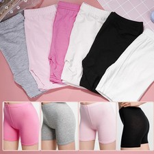 Girls Safety Panties Modal Dance Shorts Candy Color Panty Underwear 4 Pcs