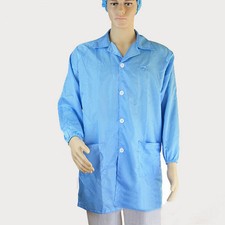 Unisex ESD-Safe Econoshield Anti-static Healthcare LAB Smock Clothes Coat Jacket