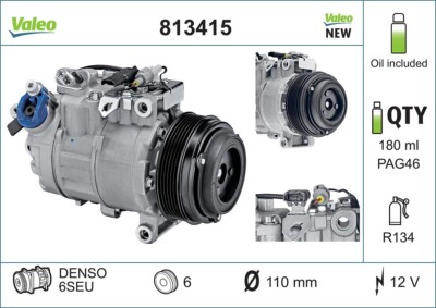 Valeo 813415 compressor, air conditioning for BMW