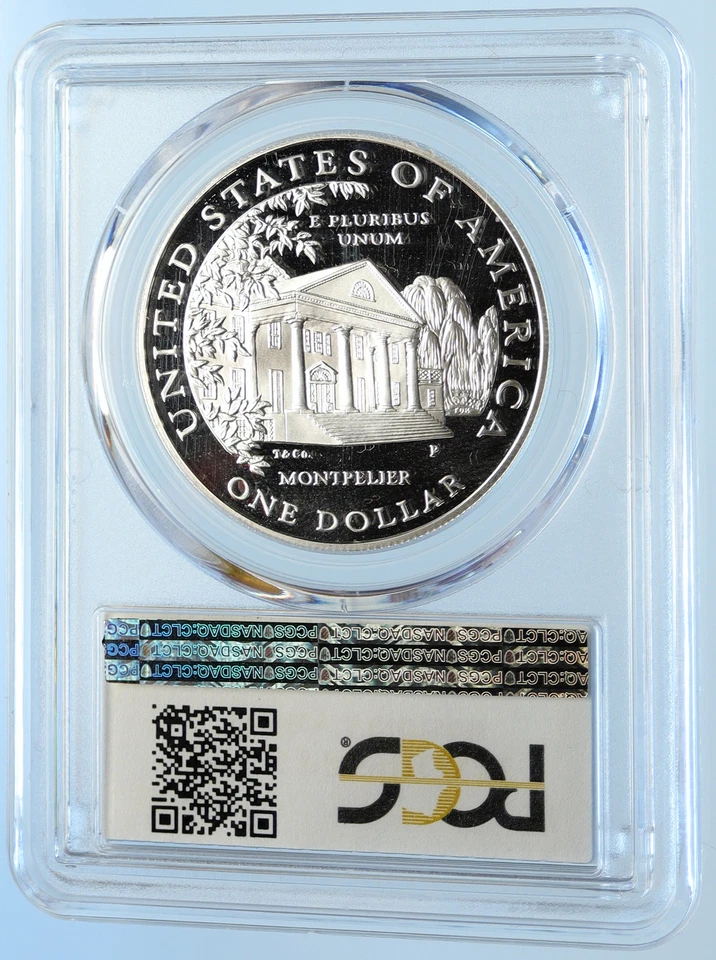 1999 USA United States FIRST LADY DOLLEY MADISON Proof Silver $ Coin NGC i97537 - Image 4 of 4