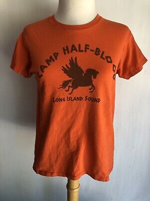 Camp Half blood Long Island Sound Orange T shirt Percy Jackson Womens sizes