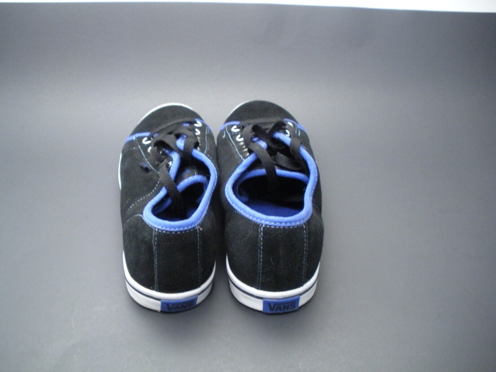 Vans Black Suede Blue Trim Sneakers Women's Size … - image 4