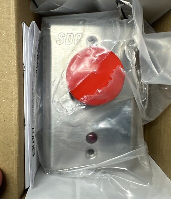 SDC 435URL1R 435 Push SW AA 630 RED L1R Single Gang Mushroom Exit Button
